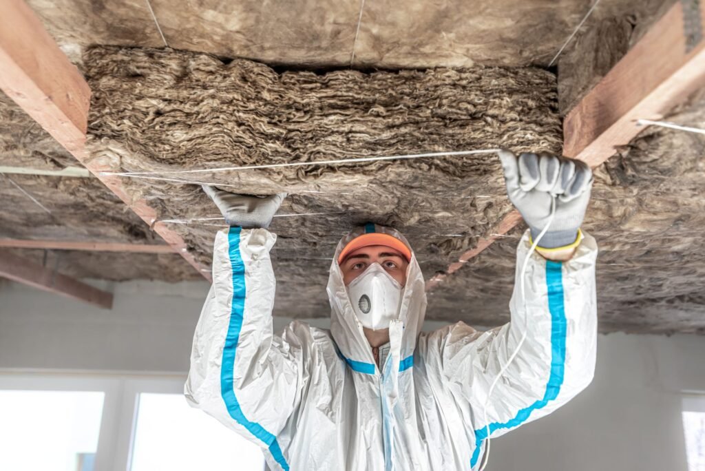 installing fiberglass insulation
