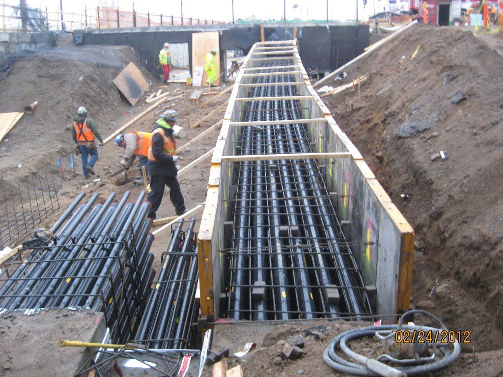 Concrete Duct Bank Installation